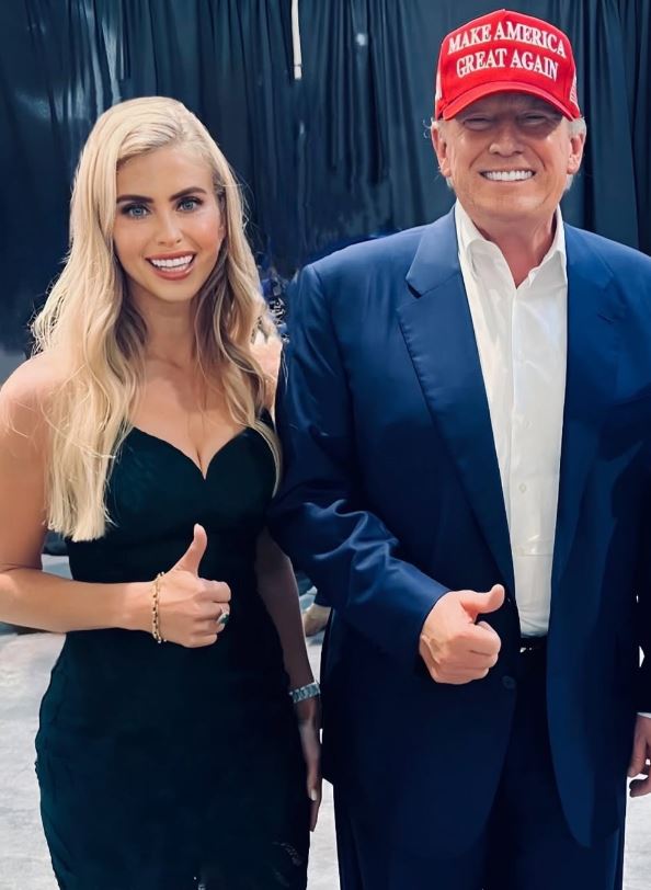 Katie Zacharia with President Donald Trump