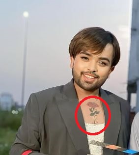Mad Sandhu's chest tattoo