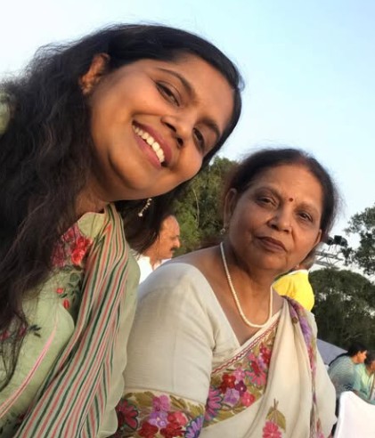 Shruti Gangwar with her mother