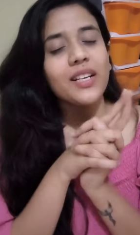 Tattoo on Lakshmi Gowda's left wrist